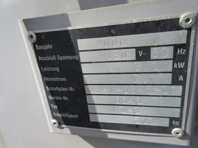 USED 2000 DIETERLE MUCKI MD-3