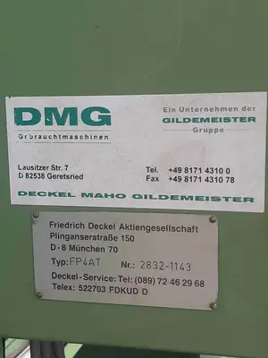 USED 1989 DECKEL FP4-AT