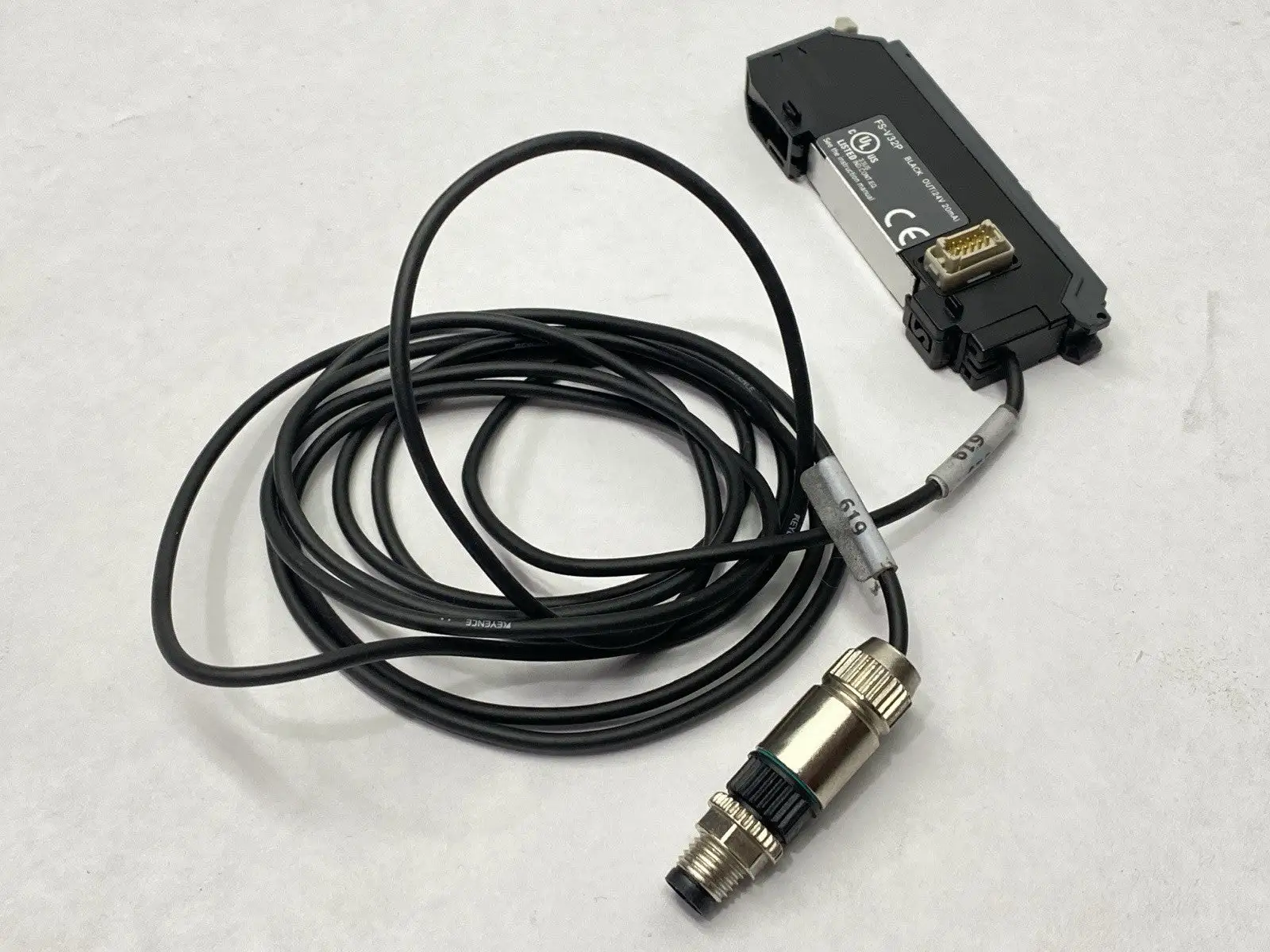 FS-V32P | Keyence  Digital Fiber Optic Sensor Fiber Amplifier Expansion Unit - Used