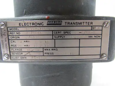 FOXBORO 821GM-Lk1nl1 Electronic Transmitter W/ Amtek Transducer