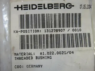 NEW HEIDELBERG A1.022.002S/04
