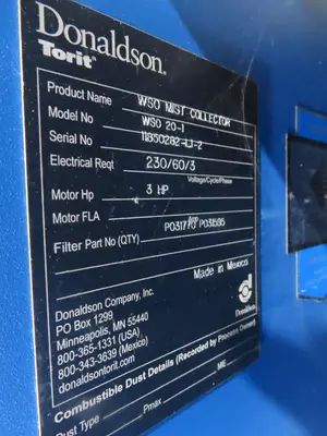 DONALDSON TORIT WSO 20 Vacuum Systems | MD Equipment Services LLC (13)