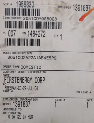 NEW ROSEMOUNT 3051CD2A22A1AB4E5P9 PRESSURE TRANSMITTER