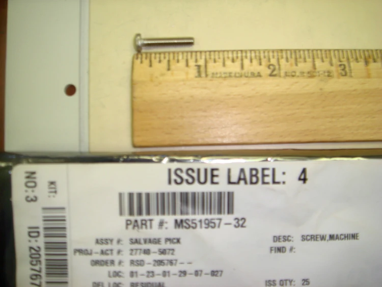 New | in-Stock Phillip Pan Head MS51957-32 Hardware Washers Arizona US | ASSET CONVERSION SPECIALISTS, INC. #312105