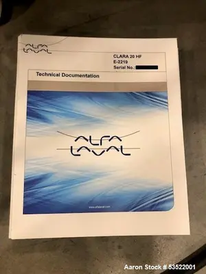 USED ALFA LAVAL LAPX 404SGP-31G/CG