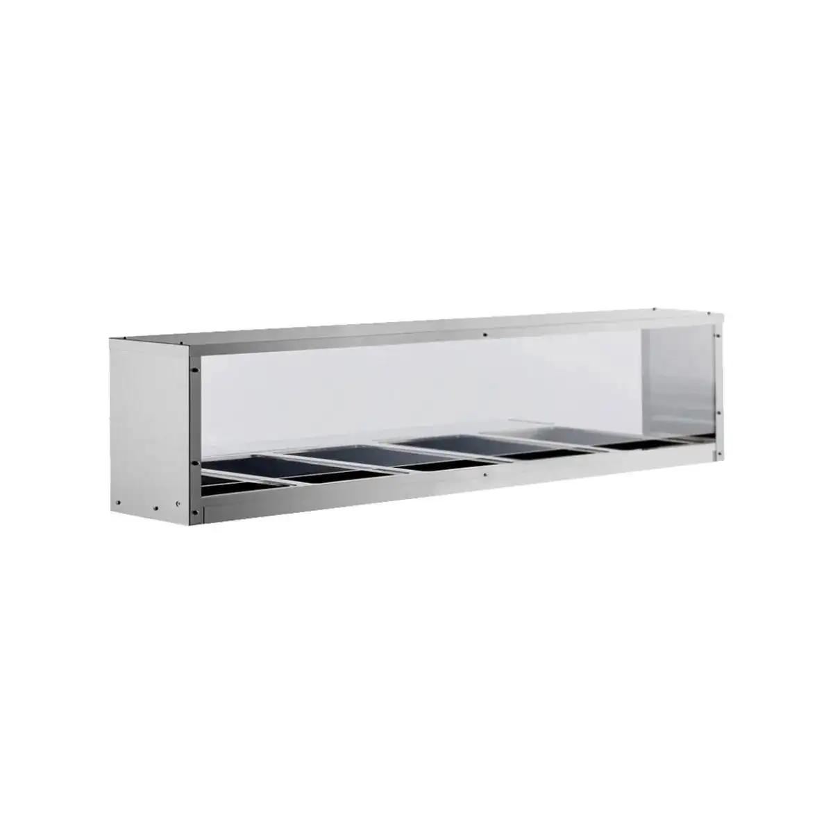 New | in-Stock Atosa New Atosa MROS-5ST Overshelf/Sneezeguard for 5-Well Steam Table Food, Restaurant, & Bakery Parts & Accessories Illinois US | Falcon Restaurant Supply #1375290