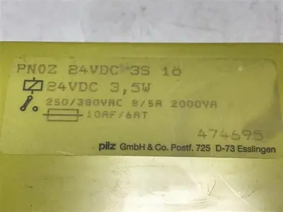 USED PILZ PNOZ 24VDC 3S 10