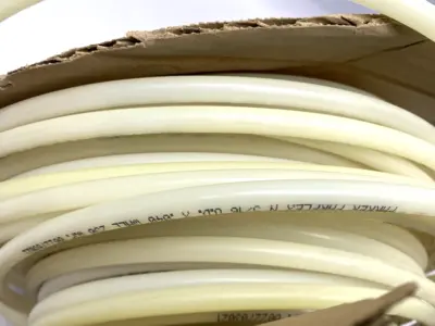 USED PARKER PARFLEX NYLON TUBING .233" ID 5/16" OD SHELFWARE LOT OF 140'