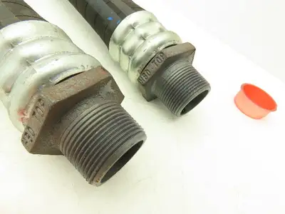 HBD FULFLO Pneumatic Air Brake Train Hose Line 1-1/4" NPT Quick Disconnect Set