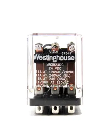 LOT OF 2 NEW WESTINGHOUSE MR3B24DC RELAYS