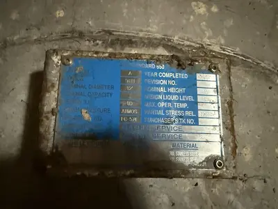 USED TANK STAINLESS STEEL
