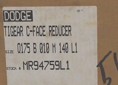 NEW DODGE Q175-B-010-M-140-L1 C-FACE REDUCER Q175B010M140L1