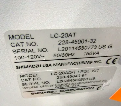 Used Shimadzu LC-20AT Miscellaneous Laboratory Equipment California US | CAL-L Enterprises #1459533