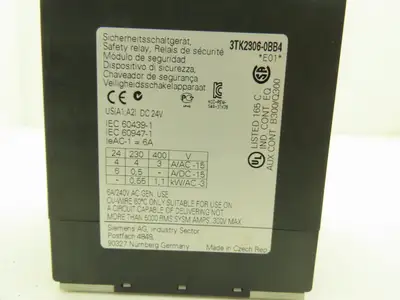 Siemens 3TK2806-0BB4 Contactor Safety Combination 5NO 1NC Circuit 24VDC