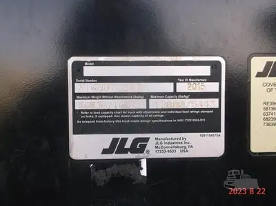 Used 2015 JLG 1255 Aerial Work Platforms New York US | Beck Equipment #1506453