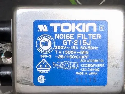 Tokin GT-215J Noise Filter Module 15A 250VAC Used