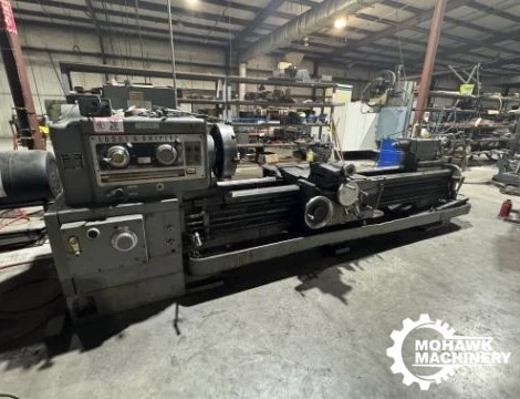26/40" X 96" LODGE & SHIPLEY "RXE 2516" POWERTURN GAP-TYPE ENGINE LATHE w/TAPER ATTACHMENT - 20" 4-JAW CHUCK