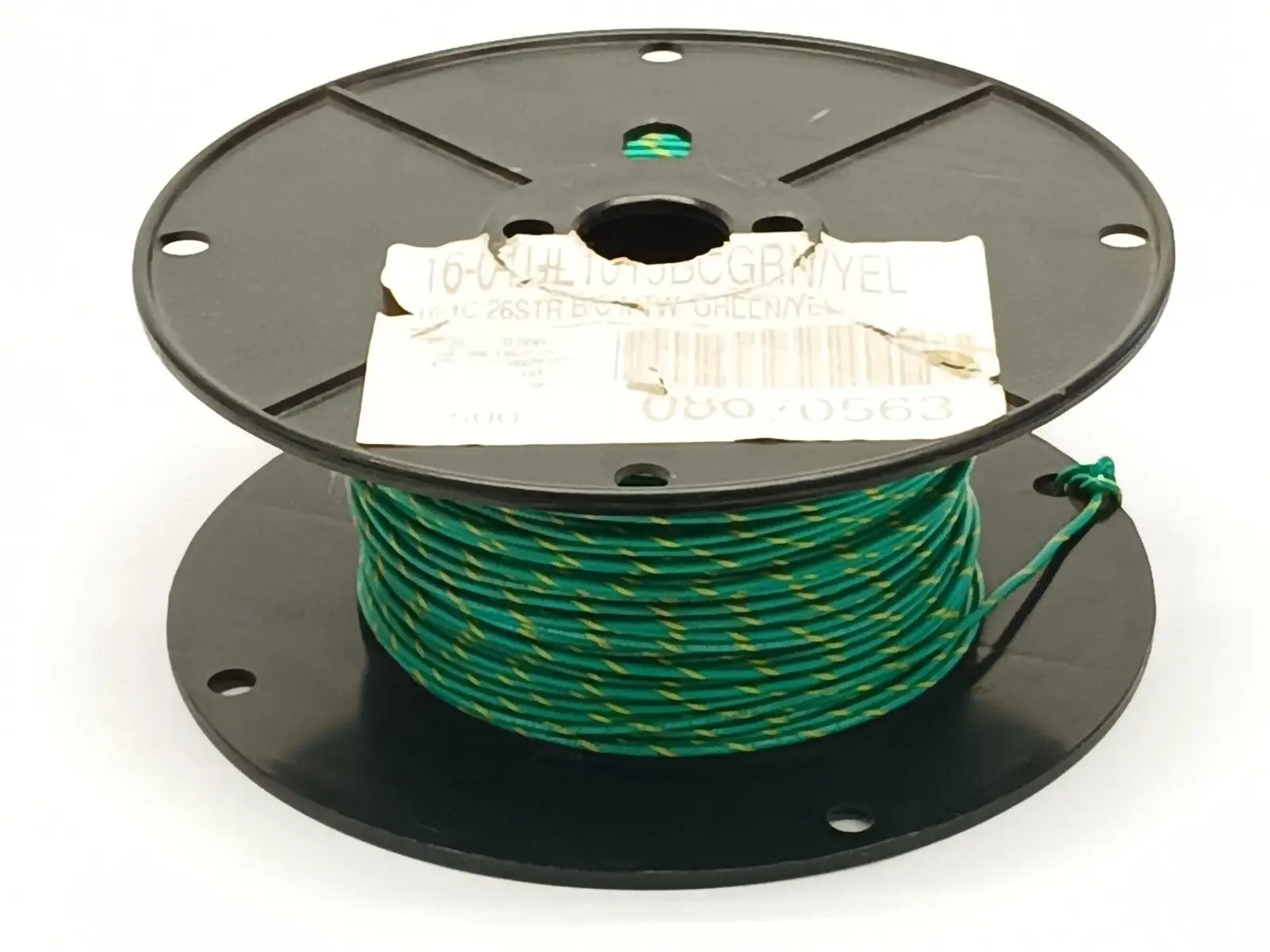 16-01UL1015BCGRN/YEL Wire 16 AWG 1C 26STR B/C MTW 7 lbs - New Other