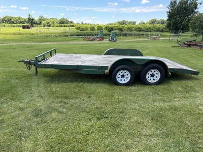 Used LOAD TRAIL TANDEM AXLE EQUIPMENT TRAILER Skidsteer Trailers Michigan US | Miedema Asset Management Group #1287720