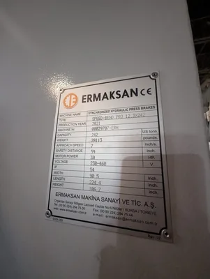 USED ERMAKSAN Speed Bend Pro 3760-220