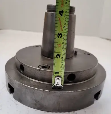 4 JAW LATHE CHUCK, 7-3/4" DIAMETER, 1-1/4" THROUGH HOLE