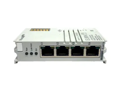 Used Beckhoff EtherCAT Terminal 4-Port Ethernet Switch Communication Interface PLC Ethernet Equipment Michigan US | Maverick Industrial Sales #1391755