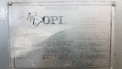 USED OPI AWS-880 TRIPLEX FRAC PUMP POWER END