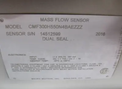 Used Micromotion _UNKNOWN_ Sensors New Hampshire US | Bitter End Trading #1452975