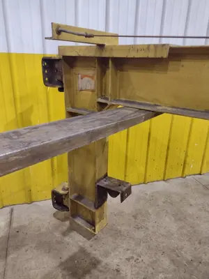 1 TON RELIABLE WALL MOUNTED JIB CRANE W/ 1 TON BUDGIT HOIST & TROLLEY: YOBRO #25151