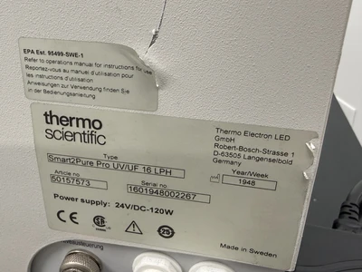 Used Thermo Scientific 50157573 , 50157886 Lab Water Purifiers Missouri US | BioLabTek #1356082