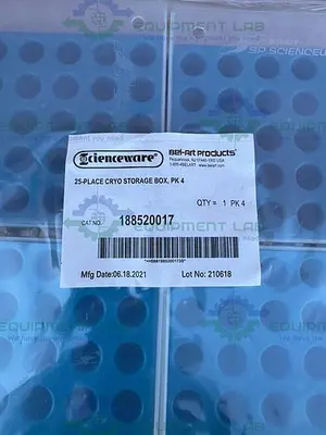 NEW BOX OF 20 - SP BEL ART SCIENCWARE 188520017 POLYPROPYLENE FREEZER BOXES 25 PLACE