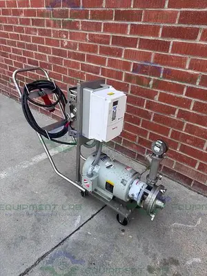 USED FRISTAM FZX2150 CENTRIFUGAL PUMP SKID W/ BALDOR RELIANCE 7.5 HP MOTOR 208/460V