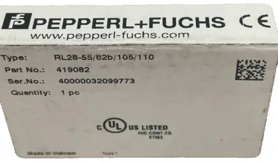 NEW PEPPERL+ FUCHS 419082 RETROREFLECTIVE SENSOR RL28-55/82B/105/110
