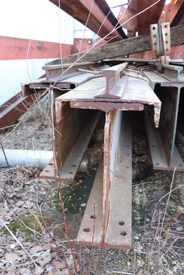 (2) 21-3/4"H & (14) 21.5'H x 12"W Top x 8.25"W Bottom I Beam