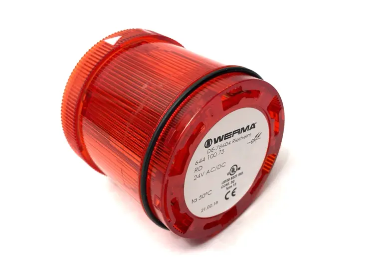 Used WERMA LED Stack Light Red 70mm Diameter 24VAC/DC Light Source Equipment Michigan US | Maverick Industrial Sales #1401912