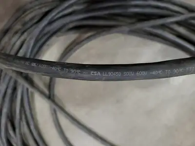 SOOW Power Cord 14 AWG 3 Conductor 600V w/ Plug 15A 125V