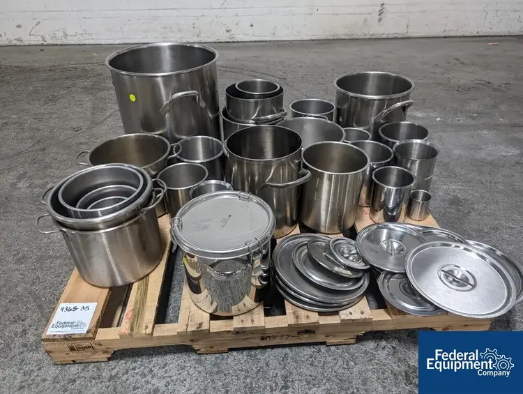 Used N/A Lot of Stainless Steel Pots Processing (misc) Ohio US | Federal Equipment Company #127277