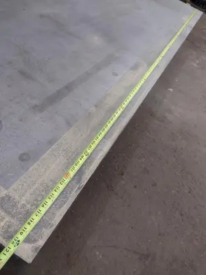 10' X 6' X 13" STEEL LAYOUT TABLE: STOCK #23784