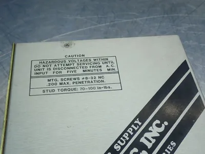 Used POWERTEC INC 9J530013S1318 AC/DC Power Supplies Ohio US | HGR 24 #1070189