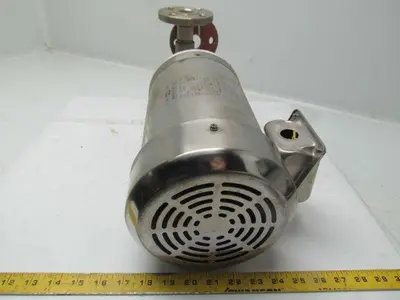 Jabsco 30520-2001 self priming pump 316 SS Leeson C145T17WK35A 1.5/1HP 3PH Motor