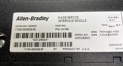 Used ALLEN-BRADLEY 1756-M08SE Industrial Controls Ohio US | Surplus Asset Holdings #1309788