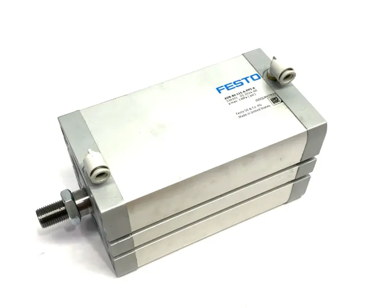 Used Festo Compact Cylinder 80mm Bore 115mm Stroke 536351 Pneumatic Cylinders Michigan US | Maverick Industrial Sales #1518224