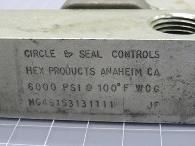 New | in-Stock CIRCLE SEAL _UNKNOWN_ Valves/Fittings | OCO Industrial #1660057