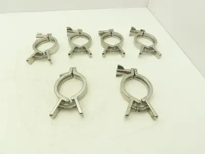 SCC 13MHHMQ-250 Sanitary Squeeze Clamp 2.5" Pipe For 3.2" Flange Lot of 6
