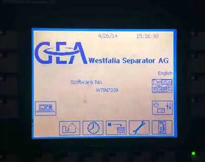Westfalia SC 120-36-777 self-thinking clarifier centrifuge, 316SS.