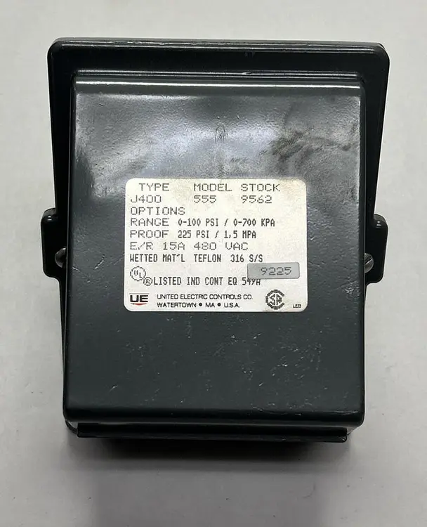 New | in-Stock UNITED ELECTRIC J400-555-9562 Miscellaneous Equipment (Electrical & Power) | Surplus Asset Holdings #1197800