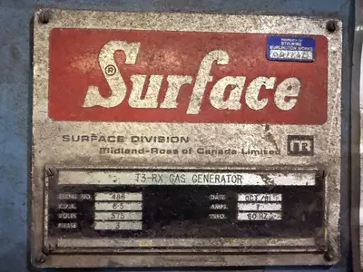 Used 1981 SURFACE COMBUSTION T3-RX Endothermic Atmosphere Generator Furnaces Ontario CA | Aucto #1307971