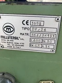 Used MILLUTENSIL BV26 Die Tryout & Spotting Presses IT | Gamba Macchine Srl #1281167