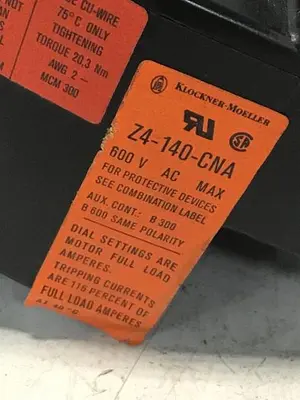 USED KLOCKNER MOELLER Z4-140-CNA