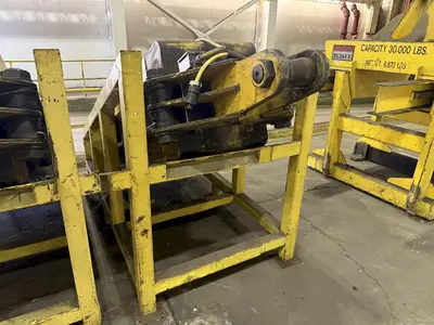 40 TON (80,000 LBS) BRADLEY ADJUSTABLE TELESCOPING COIL LIFTING GRAB TONGS: STOCK #23558